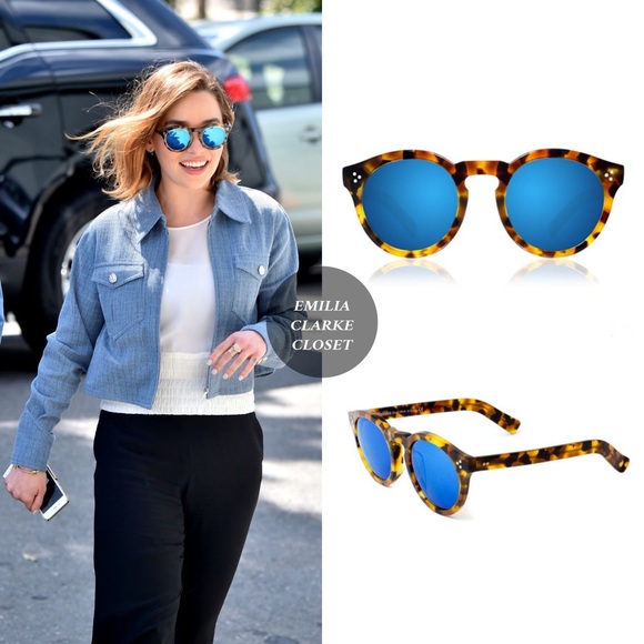 Illesteva Leonard Mirrored Blue Sunglasses - Picture 2 of 11